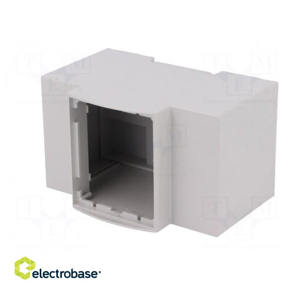 Enclosure: for DIN rail mounting | Y: 90mm | X: 53.5mm | Z: 53mm | ABS image 3