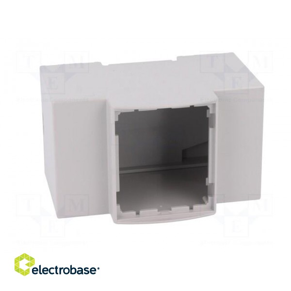 Enclosure: for DIN rail mounting | Y: 90mm | X: 53.5mm | Z: 53mm | ABS фото 10