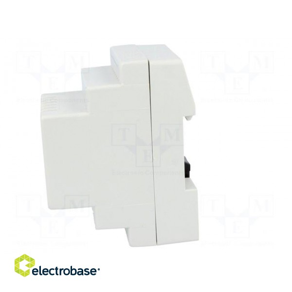 Enclosure: for DIN rail mounting | Y: 90mm | X: 53mm | Z: 71mm | ABS image 3