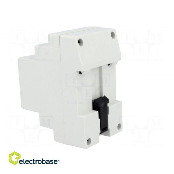 Enclosure: for DIN rail mounting | Y: 90mm | X: 53mm | Z: 71mm | ABS image 4