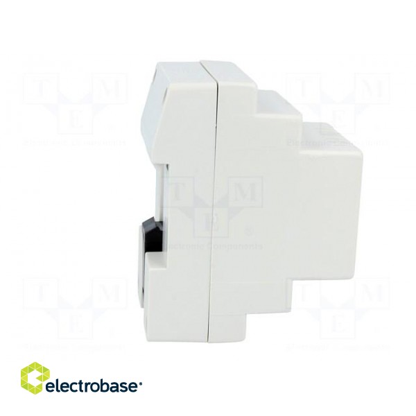 Enclosure: for DIN rail mounting | Y: 90mm | X: 53mm | Z: 71mm | ABS image 7