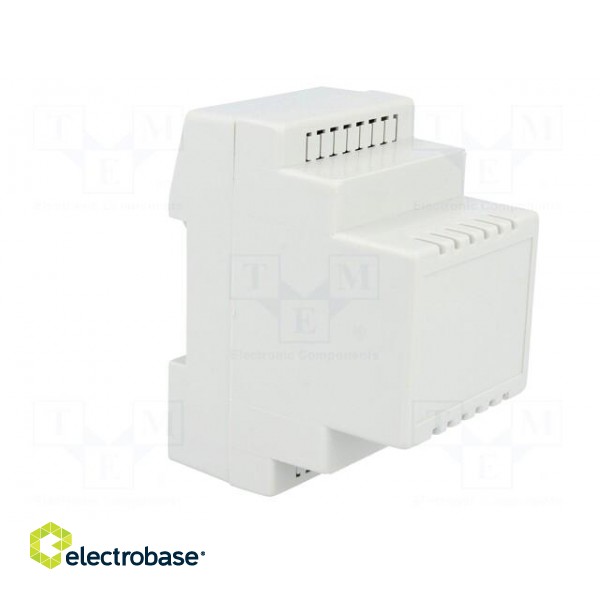 Enclosure: for DIN rail mounting | Y: 90mm | X: 53mm | Z: 71mm | ABS image 8