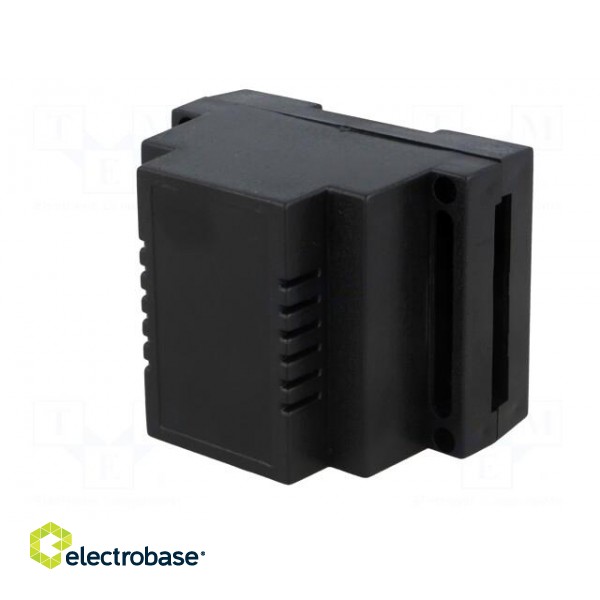 Enclosure: for DIN rail mounting | Y: 90mm | X: 65mm | Z: 70mm | ABS image 2