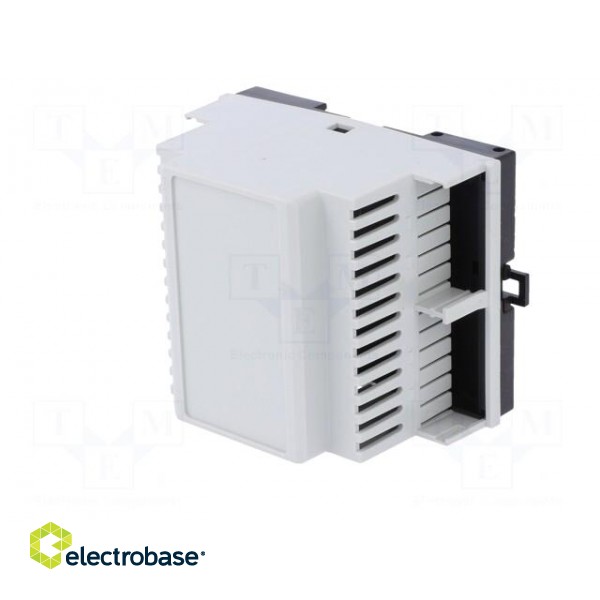 Enclosure: for DIN rail mounting | Y: 90mm | X: 70mm | Z: 58mm | grey image 2
