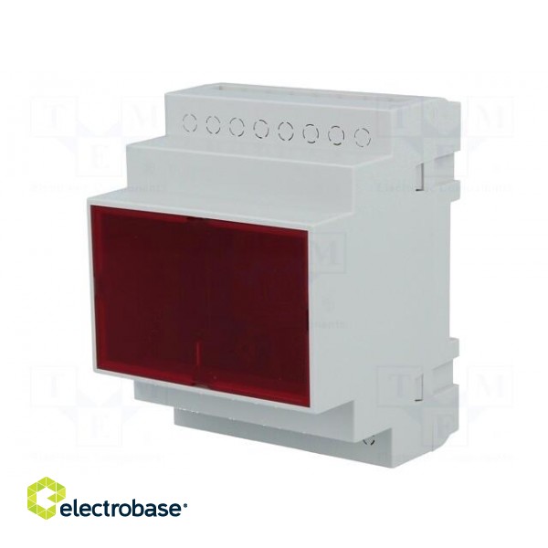 Enclosure: for DIN rail mounting | Y: 90mm | X: 70mm | Z: 65mm | ABS