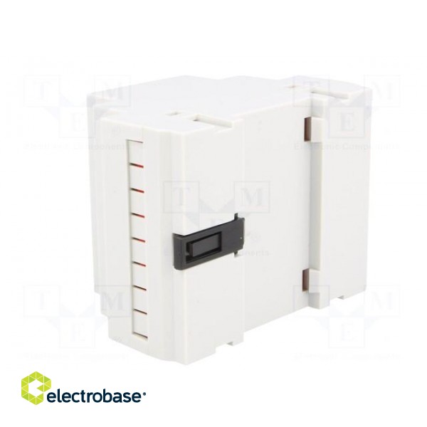 Enclosure: for DIN rail mounting | Y: 90mm | X: 70mm | Z: 65mm | grey image 4