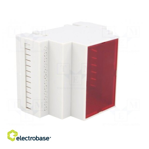 Enclosure: for DIN rail mounting | Y: 90mm | X: 70mm | Z: 65mm | grey image 8