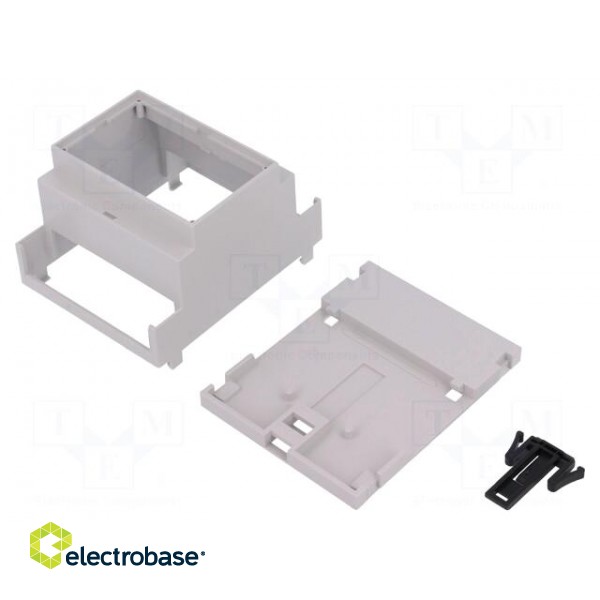 Enclosure: for DIN rail mounting | Y: 90mm | X: 71.2mm | Z: 53mm | PPO фото 2