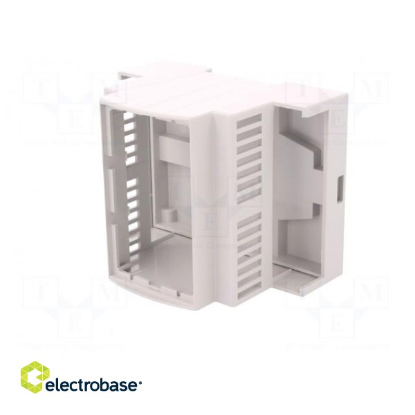 Enclosure: for DIN rail mounting | Y: 90mm | X: 71.3mm | Z: 62mm | grey image 2