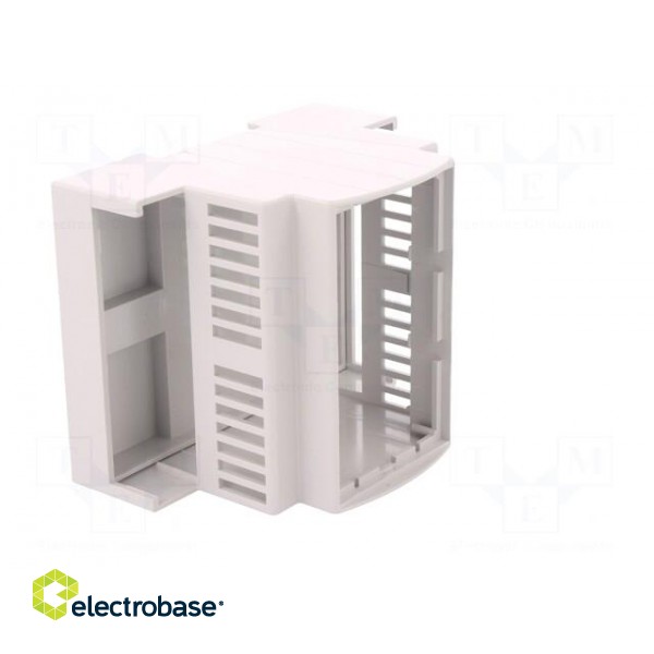 Enclosure: for DIN rail mounting | Y: 90mm | X: 71.3mm | Z: 62mm | grey image 8