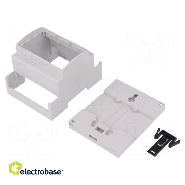 Enclosure: for DIN rail mounting | Y: 90mm | X: 71mm | Z: 53mm | ABS фото 2