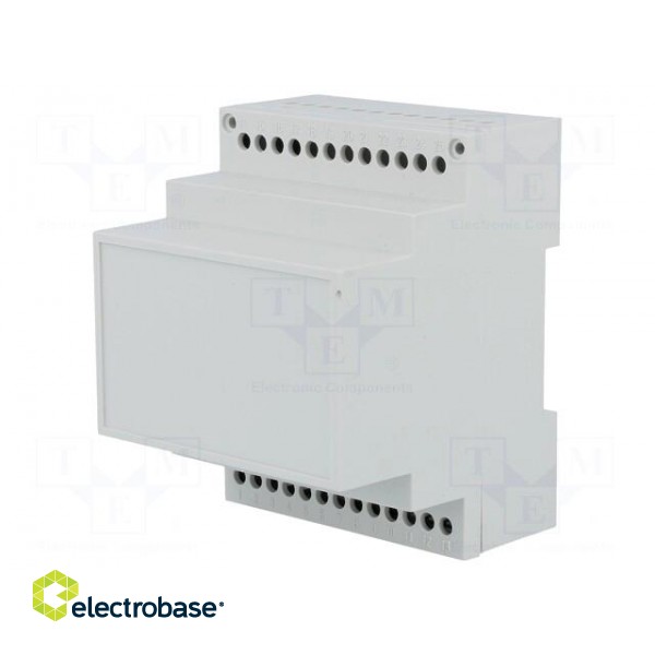 Enclosure: for DIN rail mounting | Y: 90mm | X: 71mm | Z: 71mm | noryl image 1