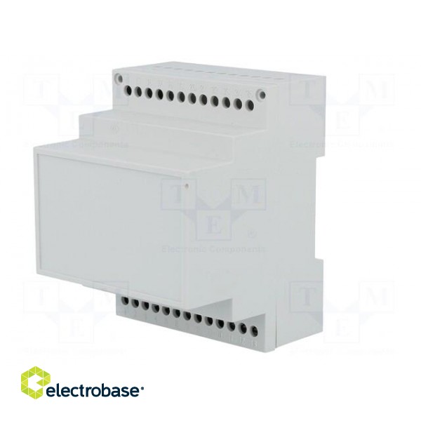Enclosure: for DIN rail mounting | Y: 90mm | X: 71mm | Z: 71mm | noryl image 2