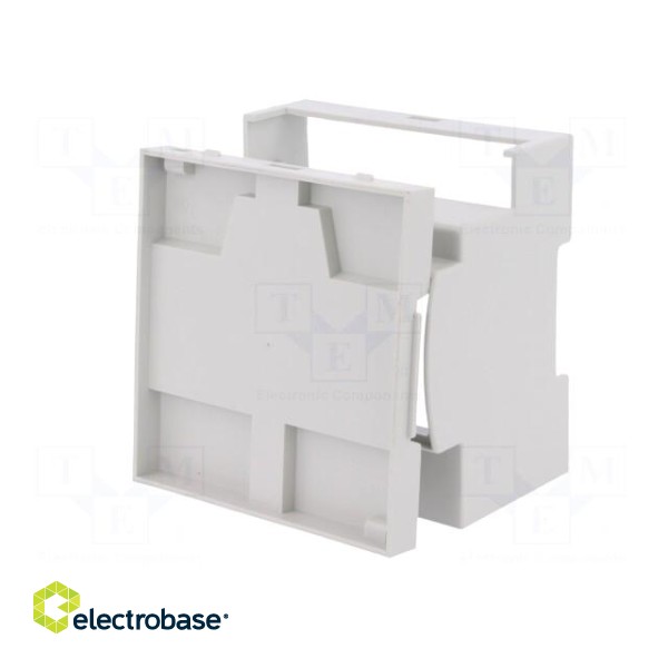 Enclosure: for DIN rail mounting | Y: 90mm | X: 87.8mm | Z: 62mm | grey image 9