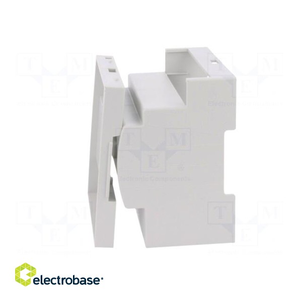 Enclosure: for DIN rail mounting | Y: 90mm | X: 87.8mm | Z: 62mm | grey image 10