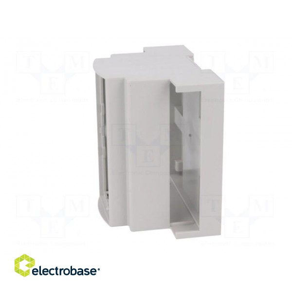 Enclosure: for DIN rail mounting | Y: 90mm | X: 87.8mm | Z: 62mm | grey image 4