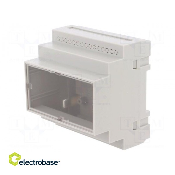 Enclosure: for DIN rail mounting | Y: 90mm | X: 87mm | Z: 65mm | ABS image 1