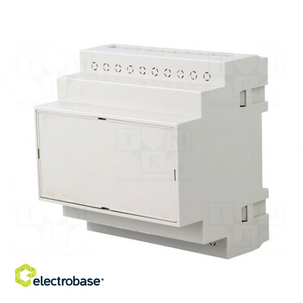 Enclosure: for DIN rail mounting | Y: 90mm | X: 87mm | Z: 65mm | ABS фото 1