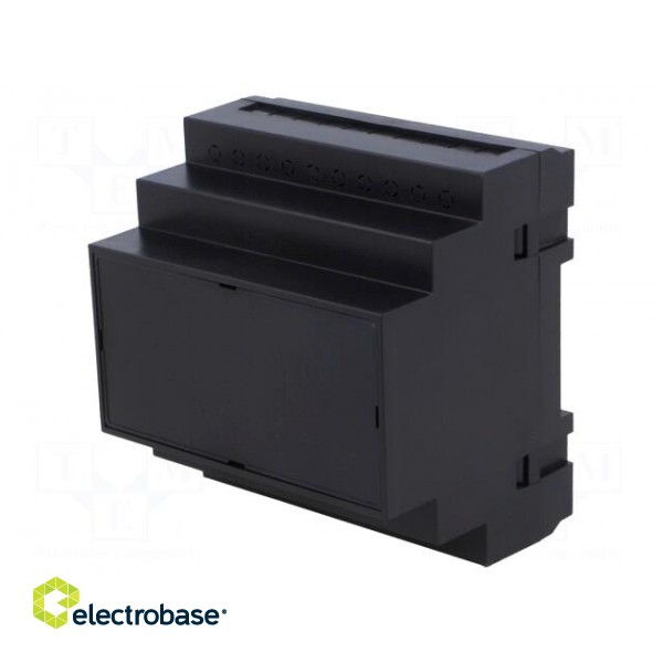 Enclosure: for DIN rail mounting | Y: 90mm | X: 87mm | Z: 65mm | ABS image 1
