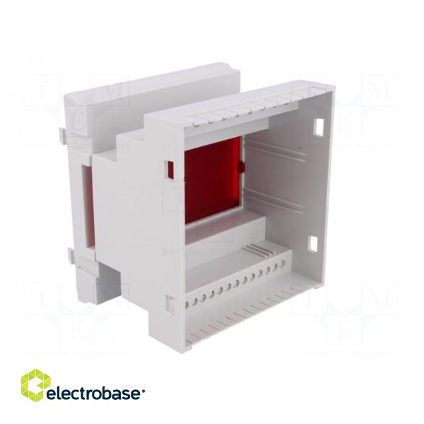 Enclosure: for DIN rail mounting | Y: 90mm | X: 87mm | Z: 65mm | ABS image 2