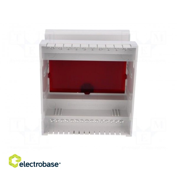 Enclosure: for DIN rail mounting | Y: 90mm | X: 87mm | Z: 65mm | ABS фото 3