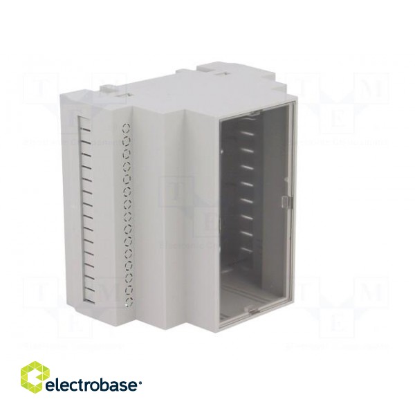 Enclosure: for DIN rail mounting | Y: 90mm | X: 87mm | Z: 65mm | grey image 8
