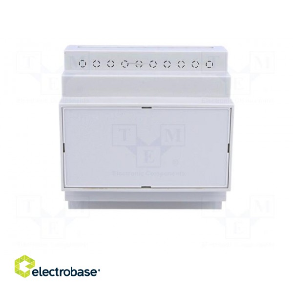 Enclosure: for DIN rail mounting | Y: 90mm | X: 87mm | Z: 65mm | grey image 9