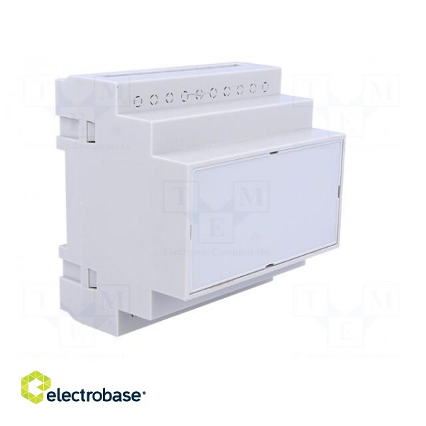 Enclosure: for DIN rail mounting | Y: 90mm | X: 87mm | Z: 65mm | grey image 8