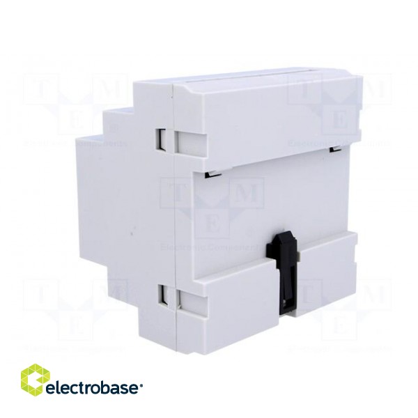 Enclosure: for DIN rail mounting | Y: 90mm | X: 87mm | Z: 65mm | grey image 4