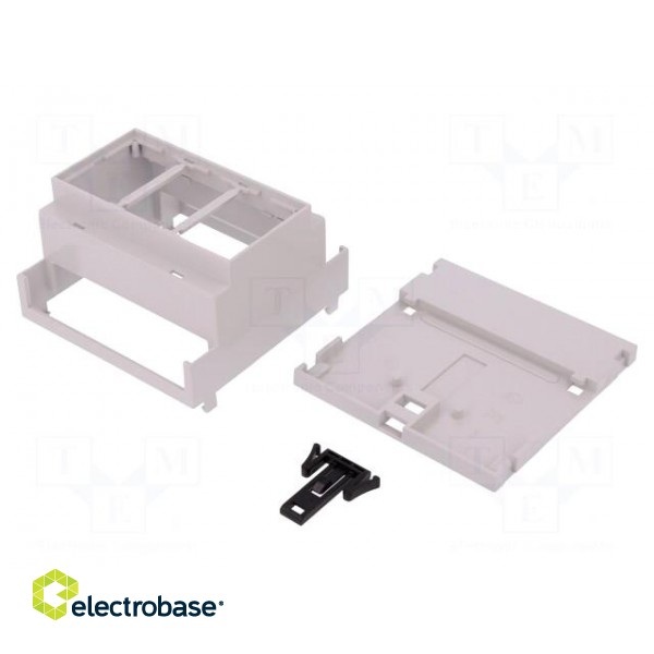 Enclosure: for DIN rail mounting | Y: 90mm | X: 88mm | Z: 53mm | PPO paveikslėlis 1