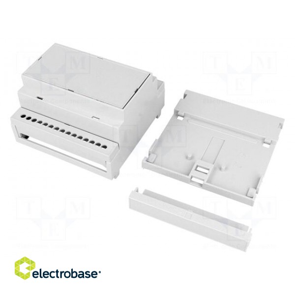 Enclosure: for DIN rail mounting | Y: 90mm | X: 89mm | Z: 53mm | PPO image 1