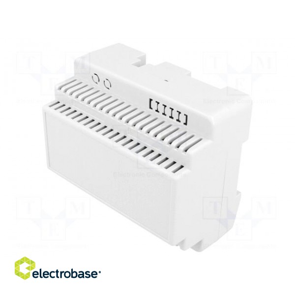 Enclosure: for DIN rail mounting | Y: 91mm | X: 105mm | Z: 60mm | ABS image 1