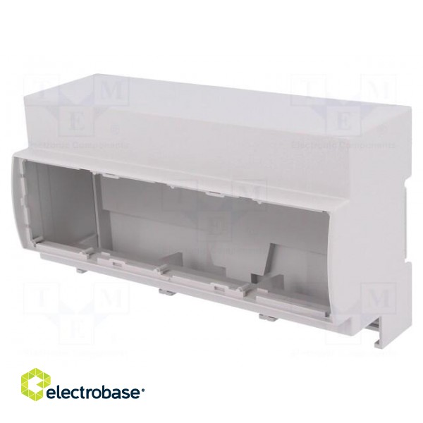 Enclosure: for DIN rail mounting | Y: 91mm | X: 160.2mm | Z: 53mm | ABS image 1