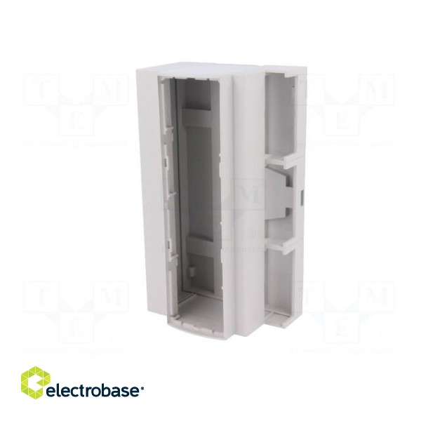 Enclosure: for DIN rail mounting | Y: 91mm | X: 160.2mm | Z: 62mm | grey image 3