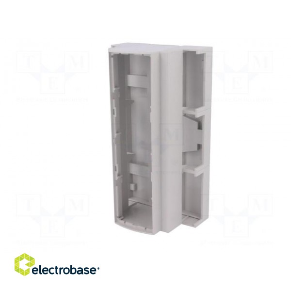 Enclosure: for DIN rail mounting | Y: 91mm | X: 160.2mm | Z: 53mm | ABS image 3