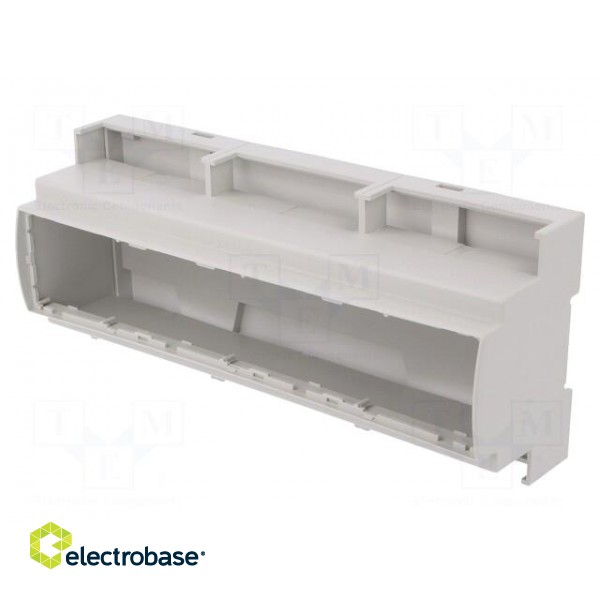 Enclosure: for DIN rail mounting | Y: 91mm | X: 213mm | Z: 53mm | ABS фото 2