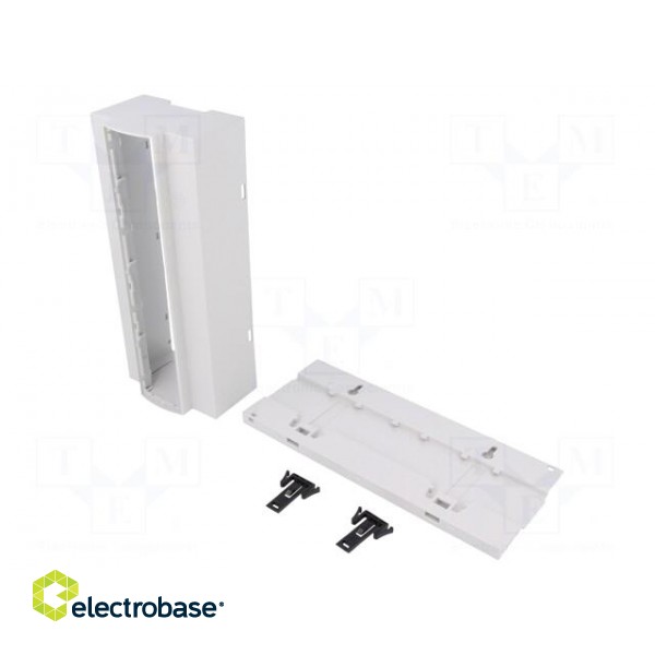 Enclosure: for DIN rail mounting | Y: 91mm | X: 213mm | Z: 62mm | grey image 2