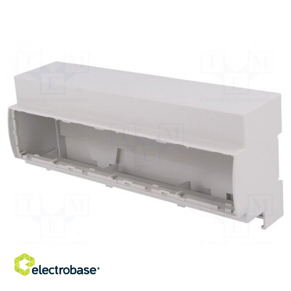 Enclosure: for DIN rail mounting | Y: 91mm | X: 213mm | Z: 62mm | grey image 1