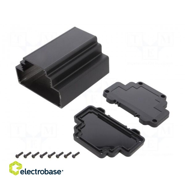 Enclosure: for DIN rail mounting | Y: 98.3mm | X: 113.3mm | Z: 69mm image 1