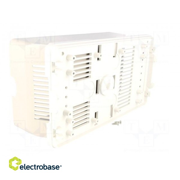 Enclosure: for power supplies | Y: 187mm | X: 110mm | Z: 70mm | ABS | grey image 2