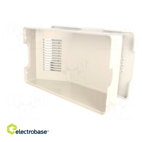 Enclosure: for power supplies | Y: 187mm | X: 110mm | Z: 70mm | ABS | grey image 8