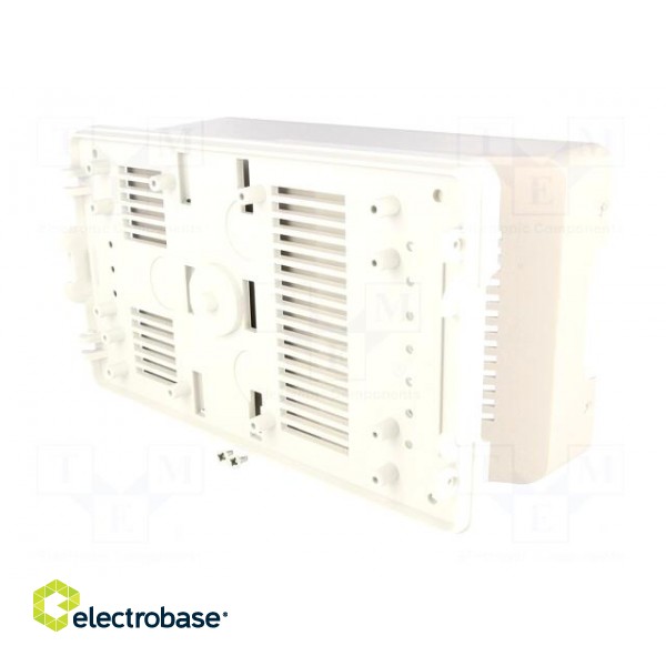 Enclosure: for power supplies | Y: 187mm | X: 110mm | Z: 70mm | ABS | grey image 4