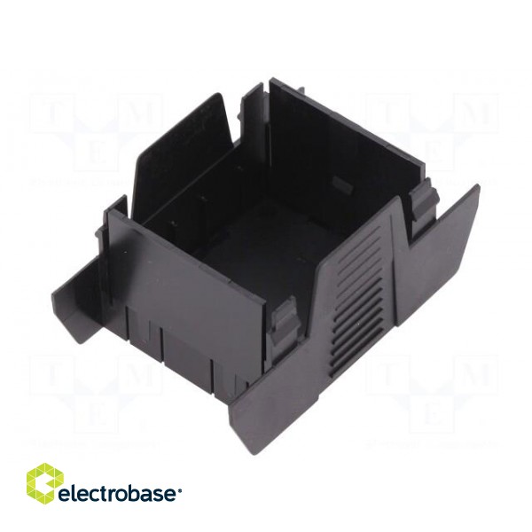 Cover | for enclosures | UL94HB | Series: EH 45 FLAT | Mat: ABS | black image 2