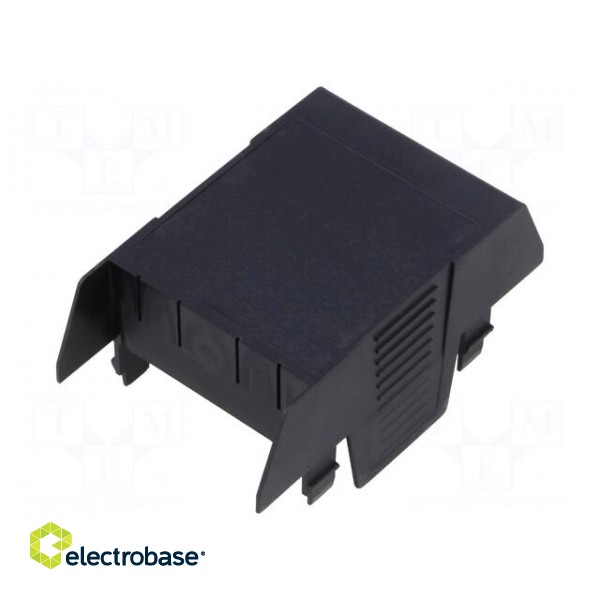 Cover | for enclosures | UL94HB | Series: EH 45 | Mat: ABS | black | 45mm фото 1