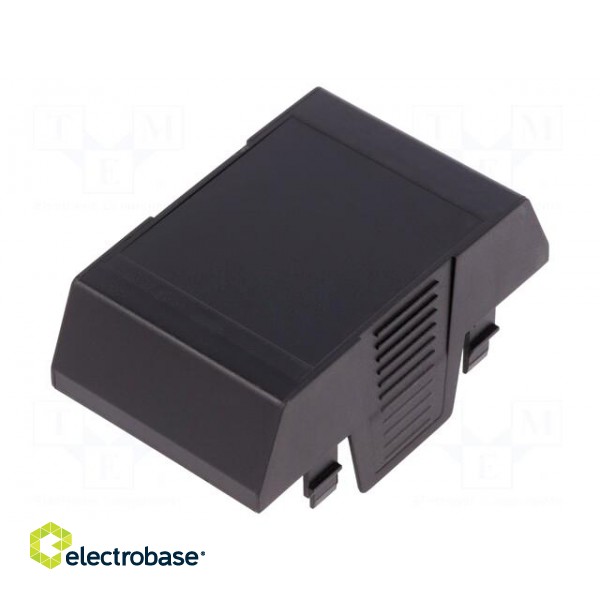Cover | for enclosures | UL94HB | Series: EH 45 | Mat: ABS | black | 45mm фото 1
