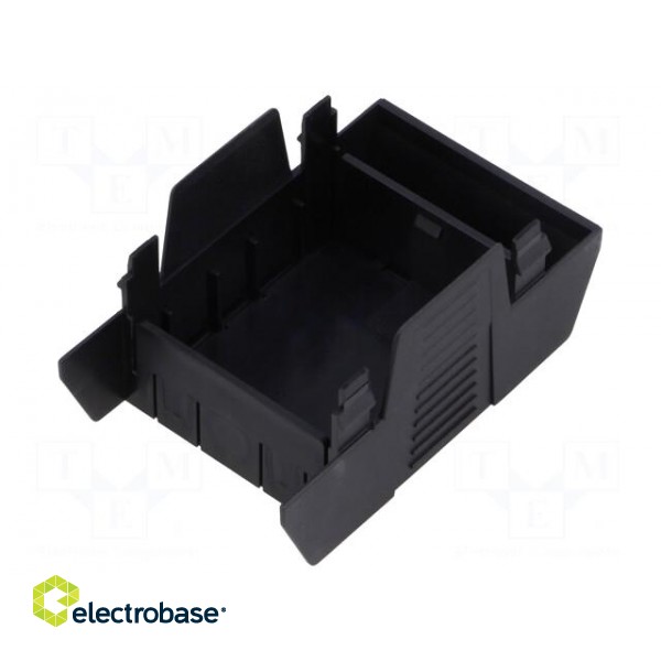 Cover | for enclosures | UL94HB | Series: EH 45 | Mat: ABS | black | 45mm image 3