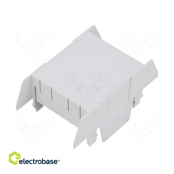 Cover | for enclosures | UL94HB | Series: EH 45 | Mat: ABS | grey | 45mm paveikslėlis 1