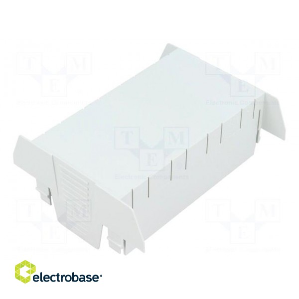 Cover | for enclosures | UL94HB | Series: EH 90 FLAT | Mat: ABS | grey фото 1