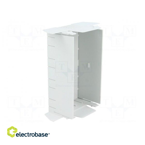 Cover | for enclosures | UL94HB | Series: EH 90 FLAT | Mat: ABS | grey image 3