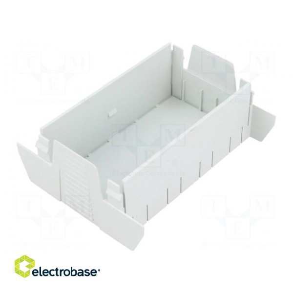 Cover | for enclosures | UL94HB | Series: EH 90 FLAT | Mat: ABS | grey image 2